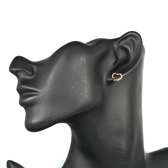 TIFFANY Gold Heart Earrings - Picture 2 of 8